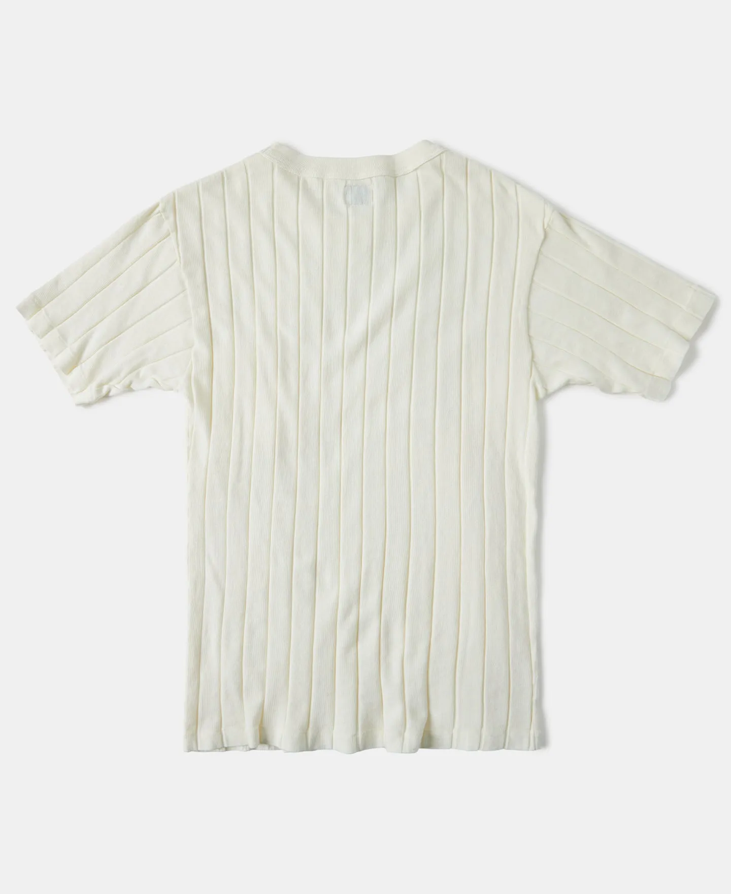 Lot 105 Drop Needle Ribbed Pocket T-Shirt - Ivory