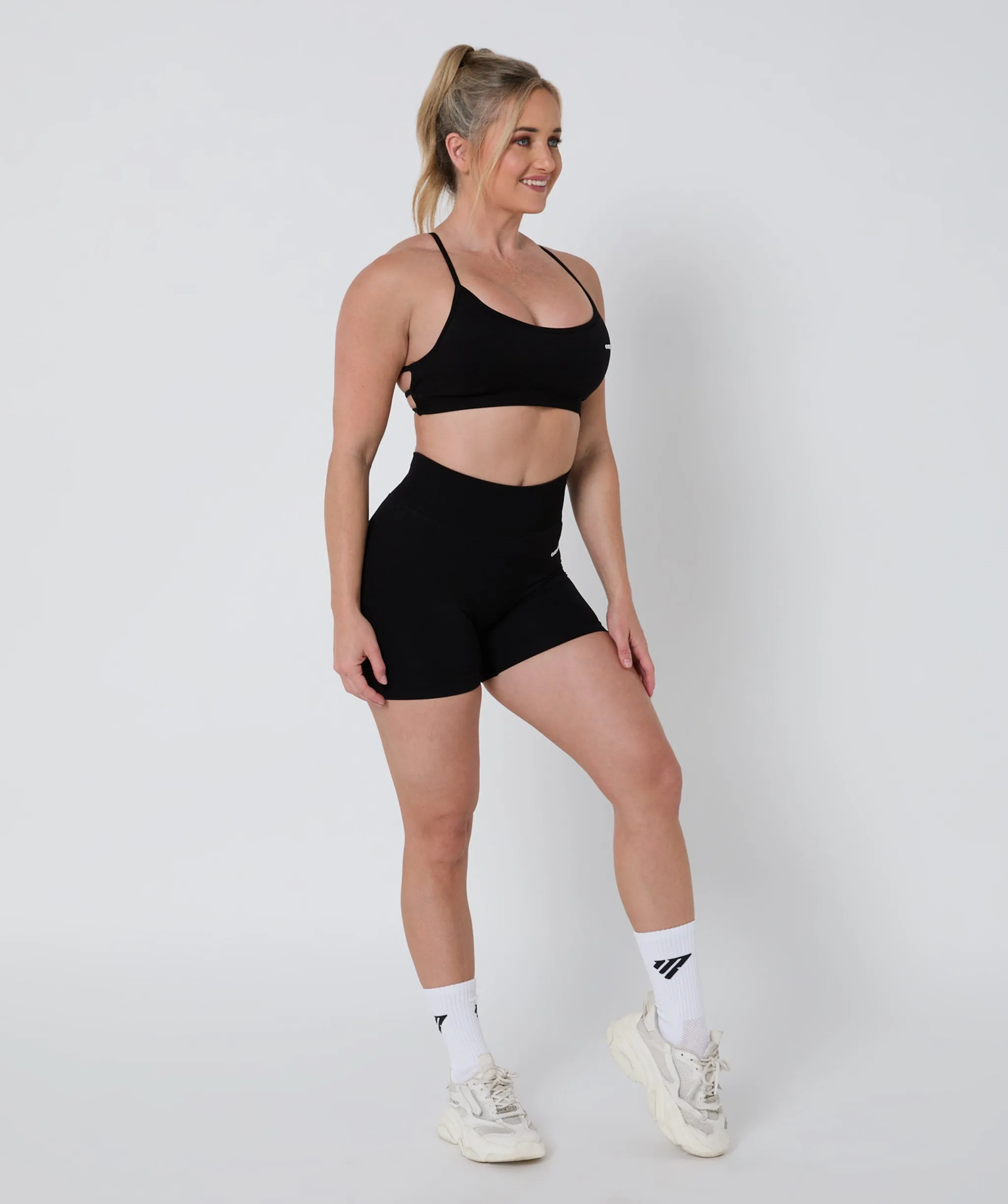 Luscious Seamless Strappy Bralette Black