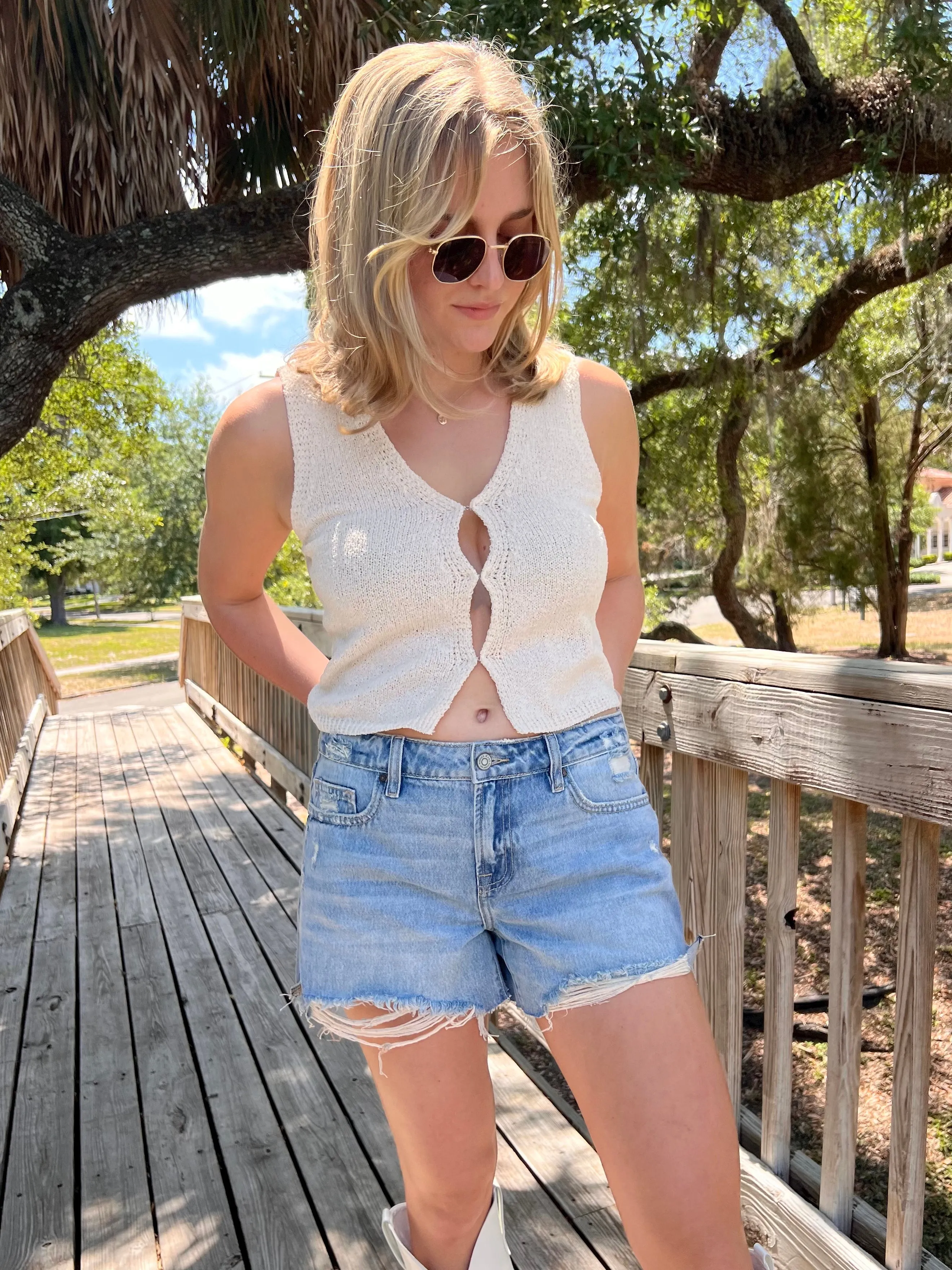 MARLI VEST TANK IN BEIGE