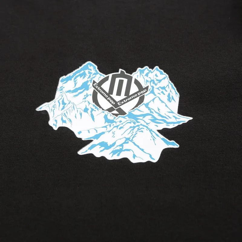 men's Printed T-shirt black blue white