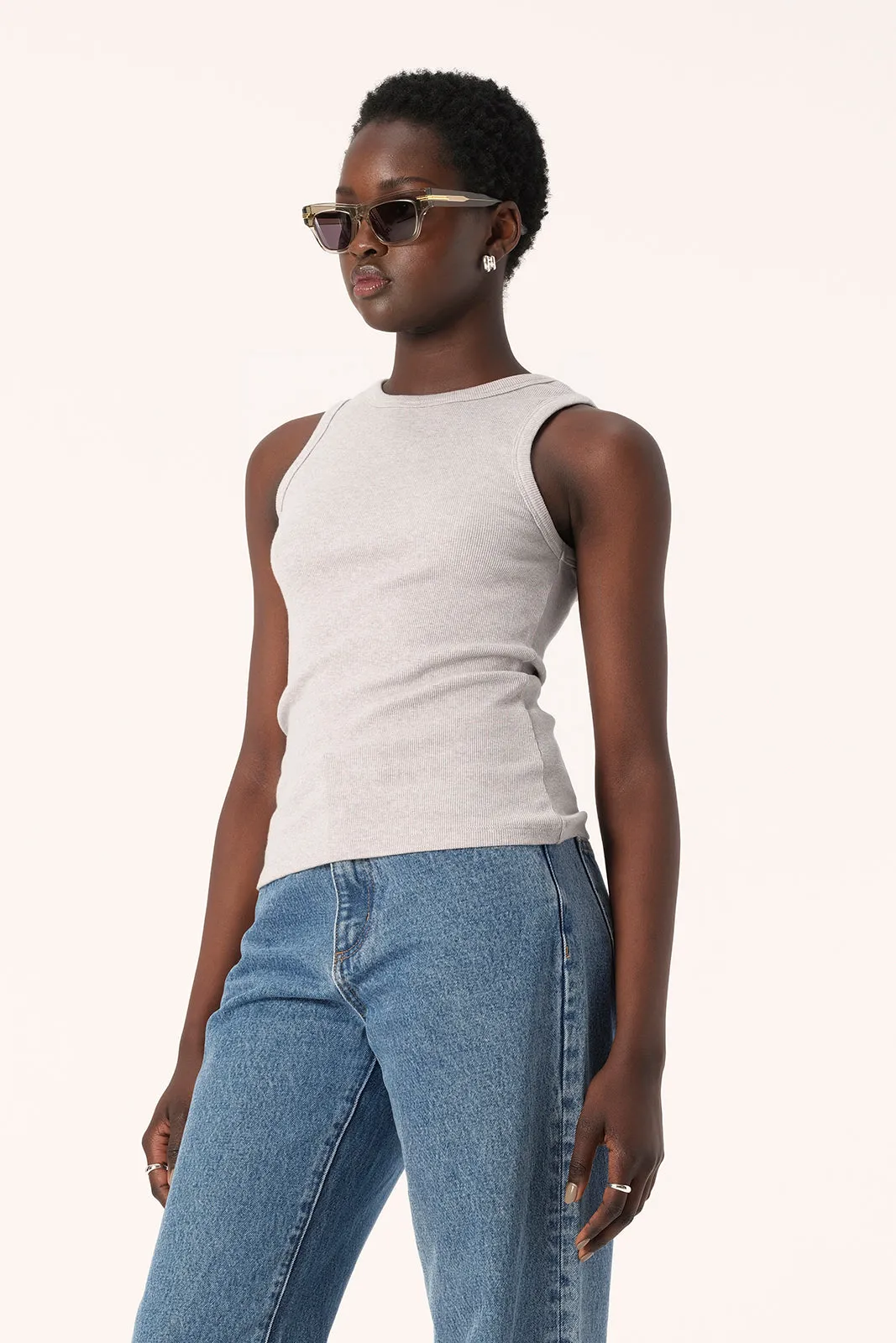 Nola Tank Grey Marle