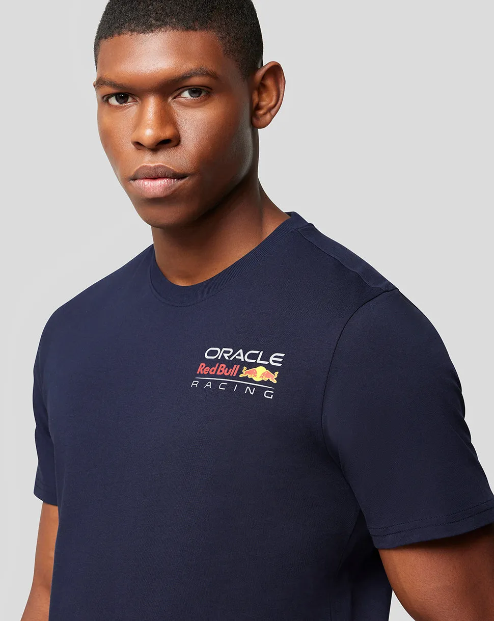 Unisex Oracle Red Bull Racing Core T-Shirt with Full Color Logo in Night Sky