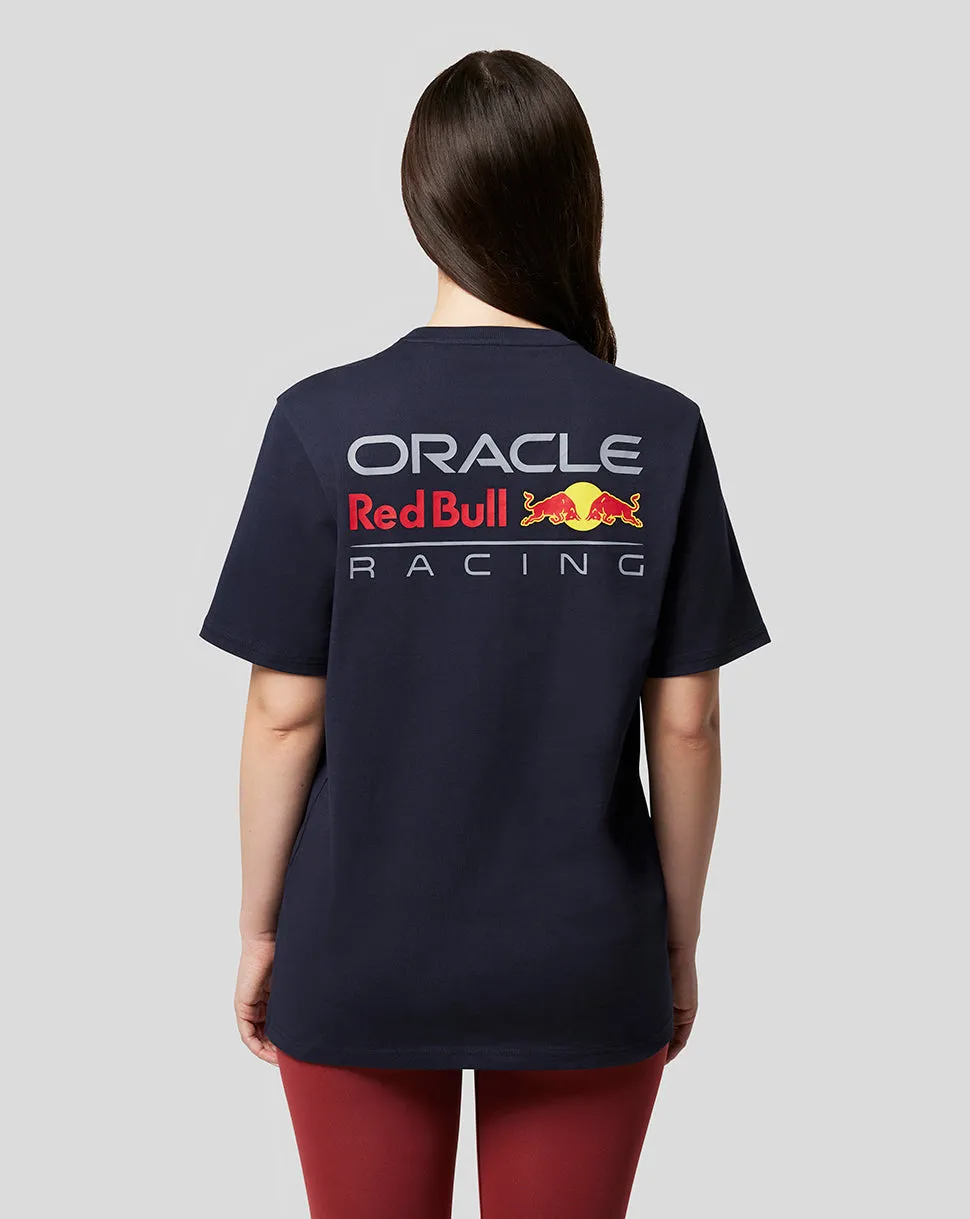 Unisex Oracle Red Bull Racing Core T-Shirt with Full Color Logo in Night Sky