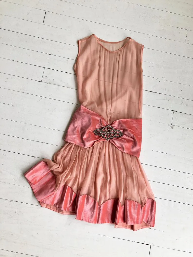 Paris Match Silk Dress | 1920s