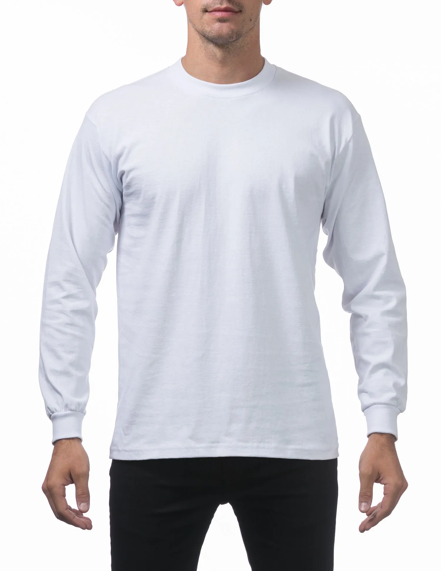 Pro Club Heavyweight L/S White T-Shirt