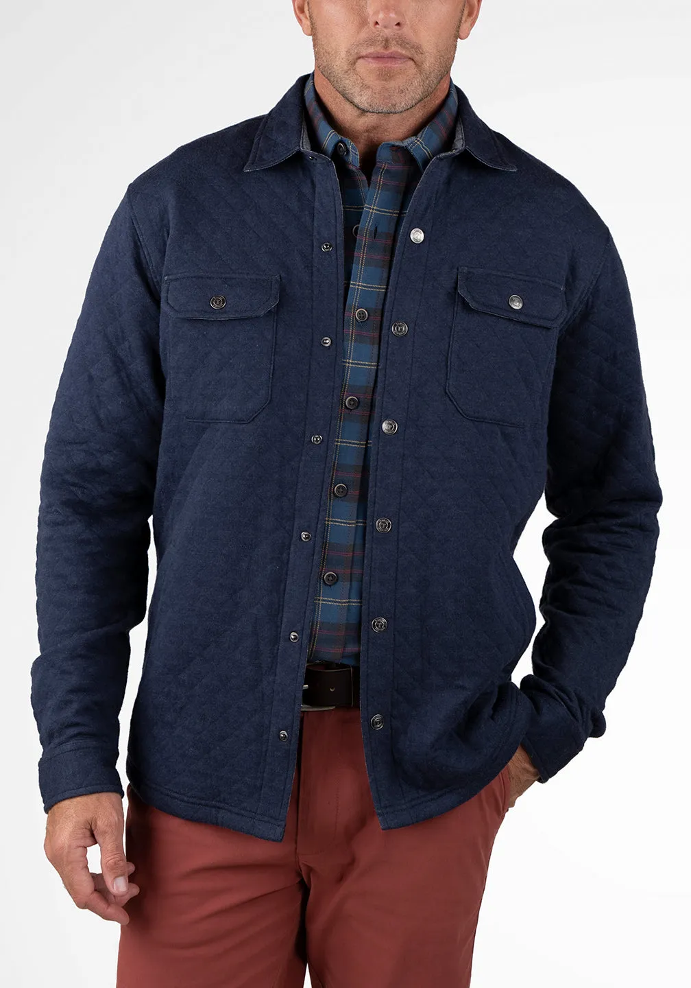 Puretec Cool® Quilted Knit Shirt Jacket