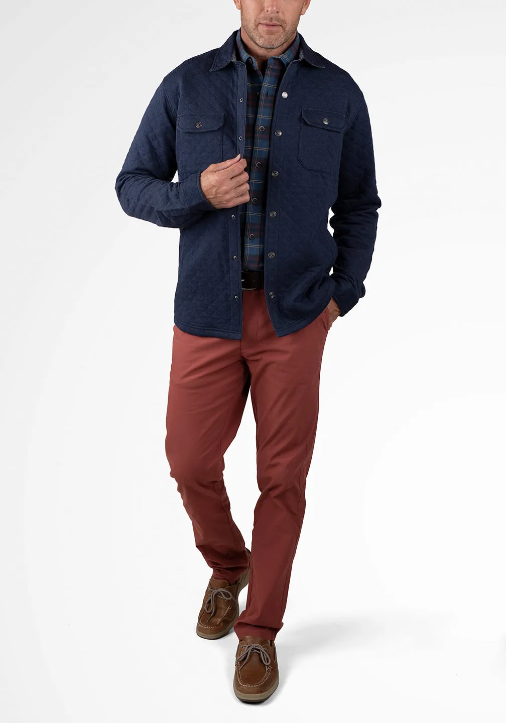 Puretec Cool® Quilted Knit Shirt Jacket