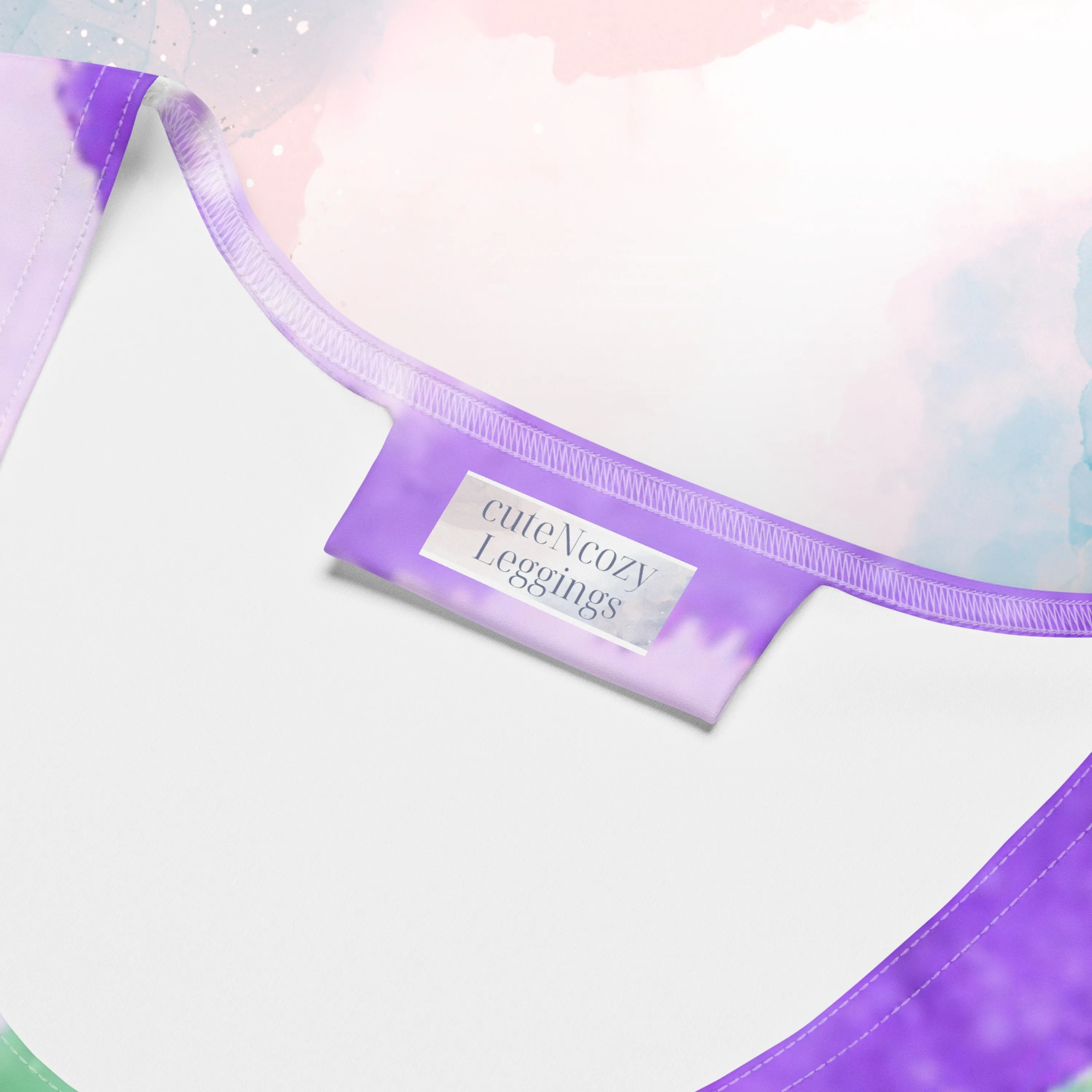 Purple Clouds and Pine Tree Forest Sublimation Tank Top