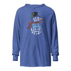 "Let It Snow" Hooded Long-Sleeve Tee (Several Colors Available)