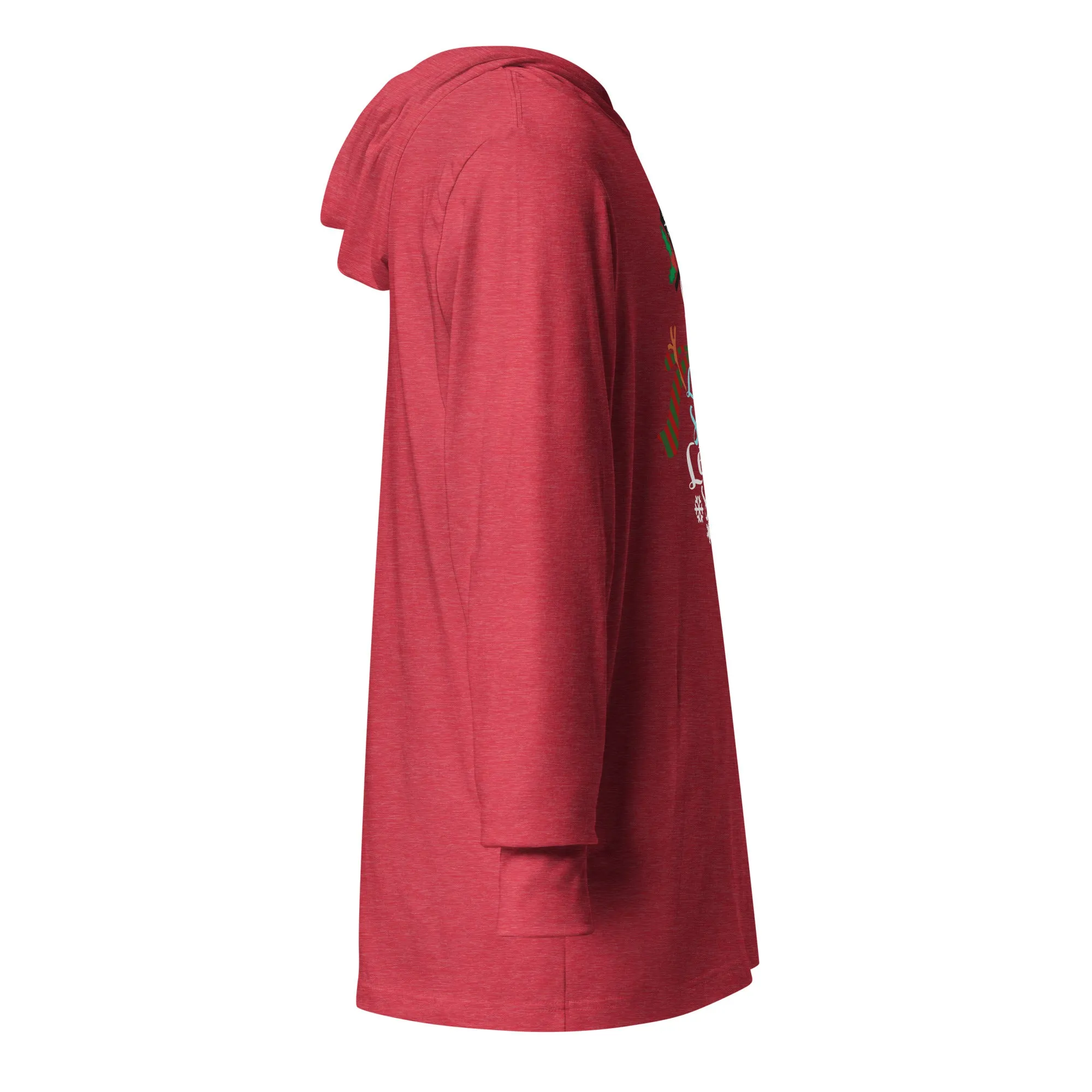 "Let It Snow" Hooded Long-Sleeve Tee (Several Colors Available)