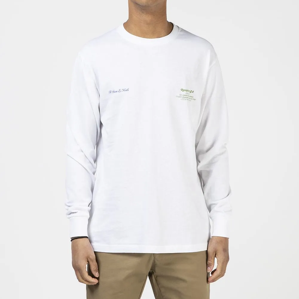 Reception S.C. Chez Za Long Sleeve T-shirt / White