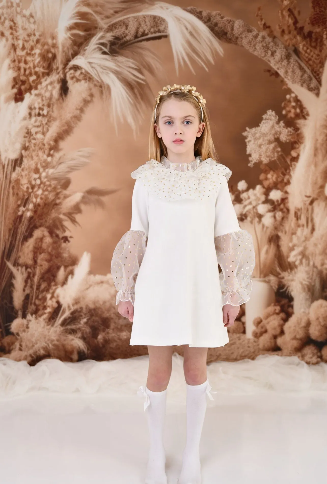 Rochy AW24 - Girls Gold Design Headpiece