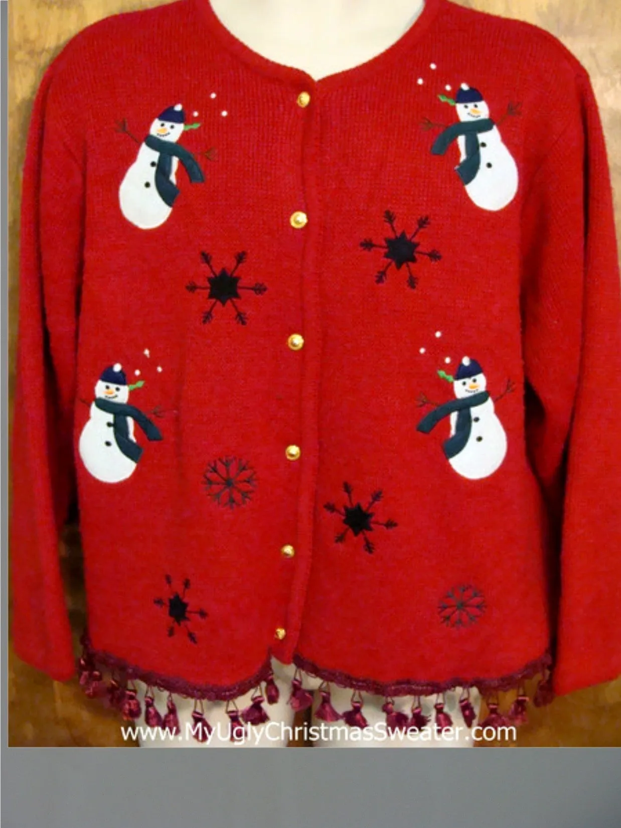 Rolly Polly Snowmen Ugly Christmas Sweater