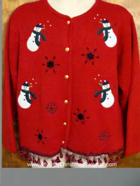 Rolly Polly Snowmen Ugly Christmas Sweater