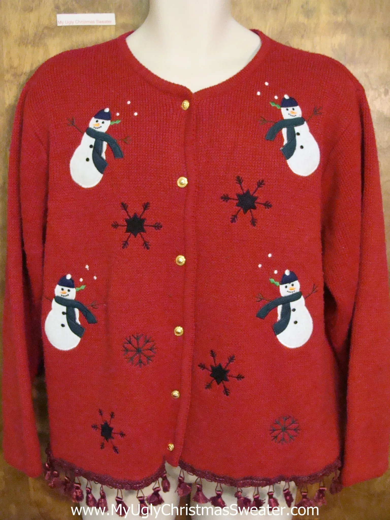 Rolly Polly Snowmen Ugly Christmas Sweater