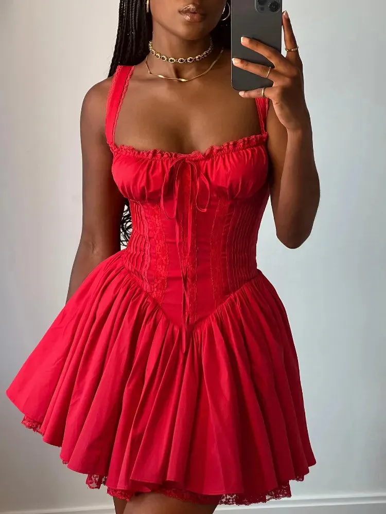 Rustic Romance Corset Mini Elegance Dress
