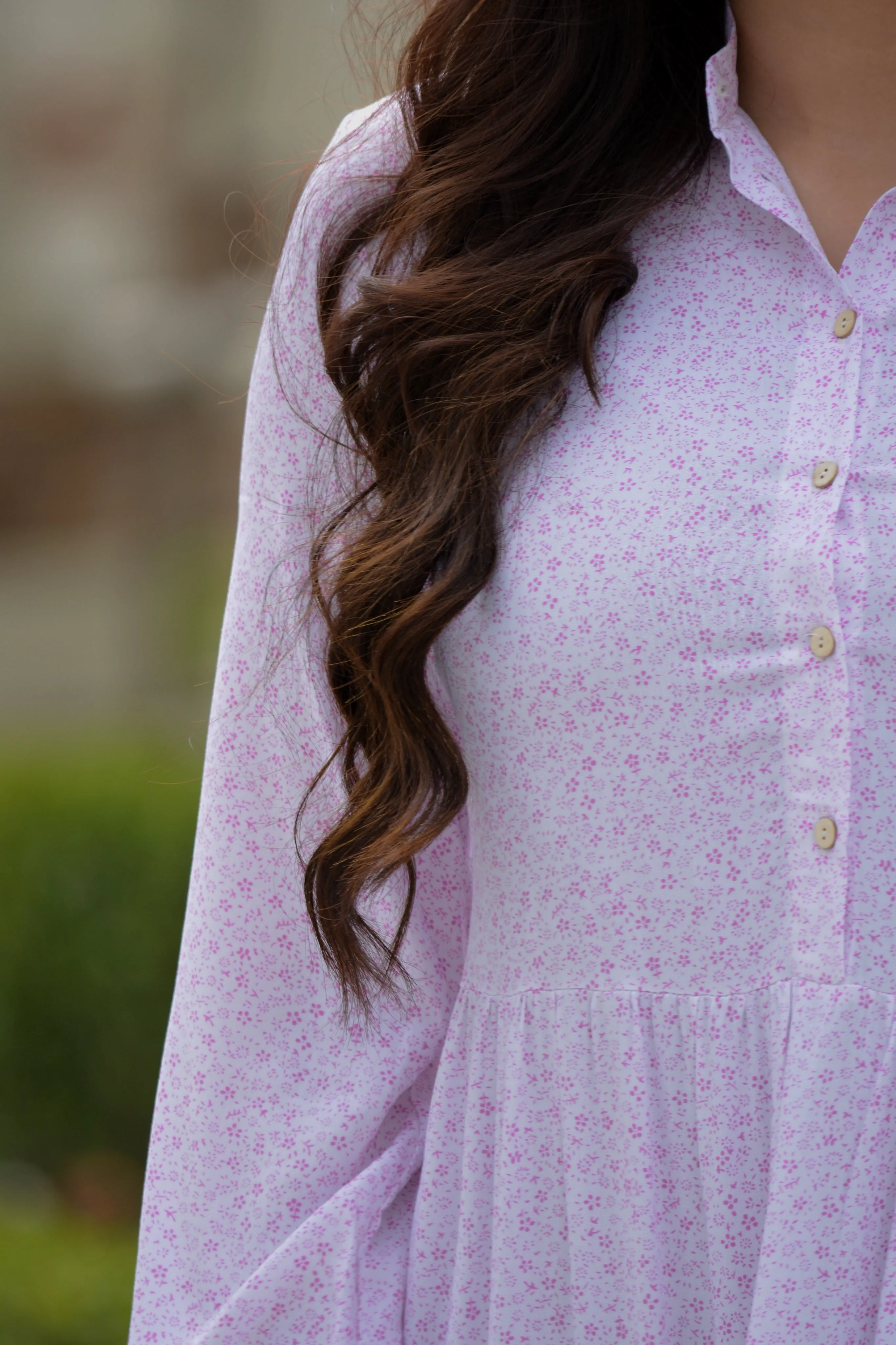 Sami Pink Small Floral Dress
