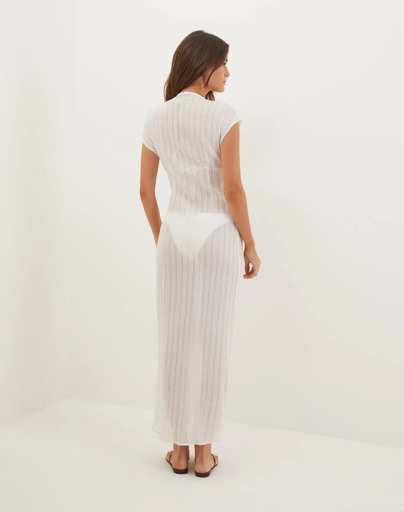 Sasha Long Caftan - Off White