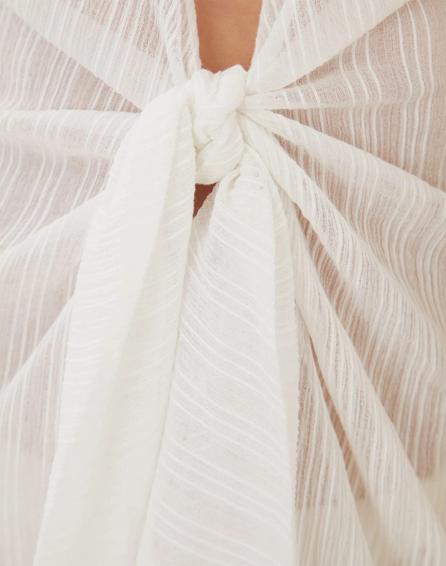 Sasha Long Caftan - Off White