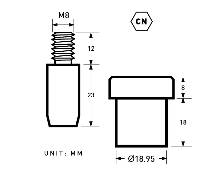 SELEX | 13mm Convex Top Ring-spring Snap Fastener | SXPS-YSCV13