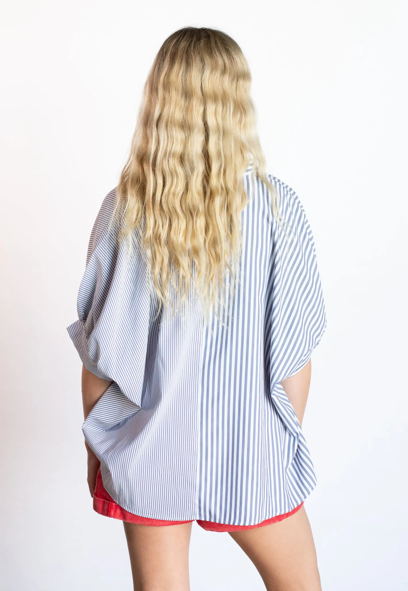 Simply Trendy Navy Striped Button Down