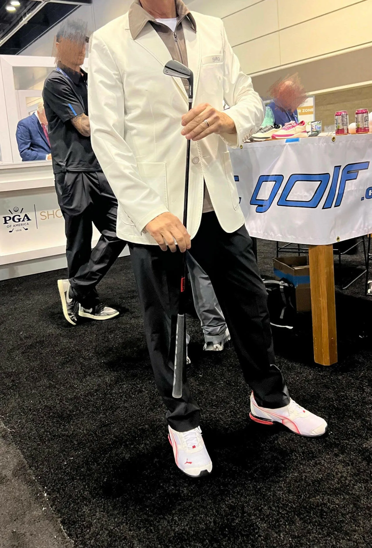 SVG Golf Men's White Casual Sports Jacket