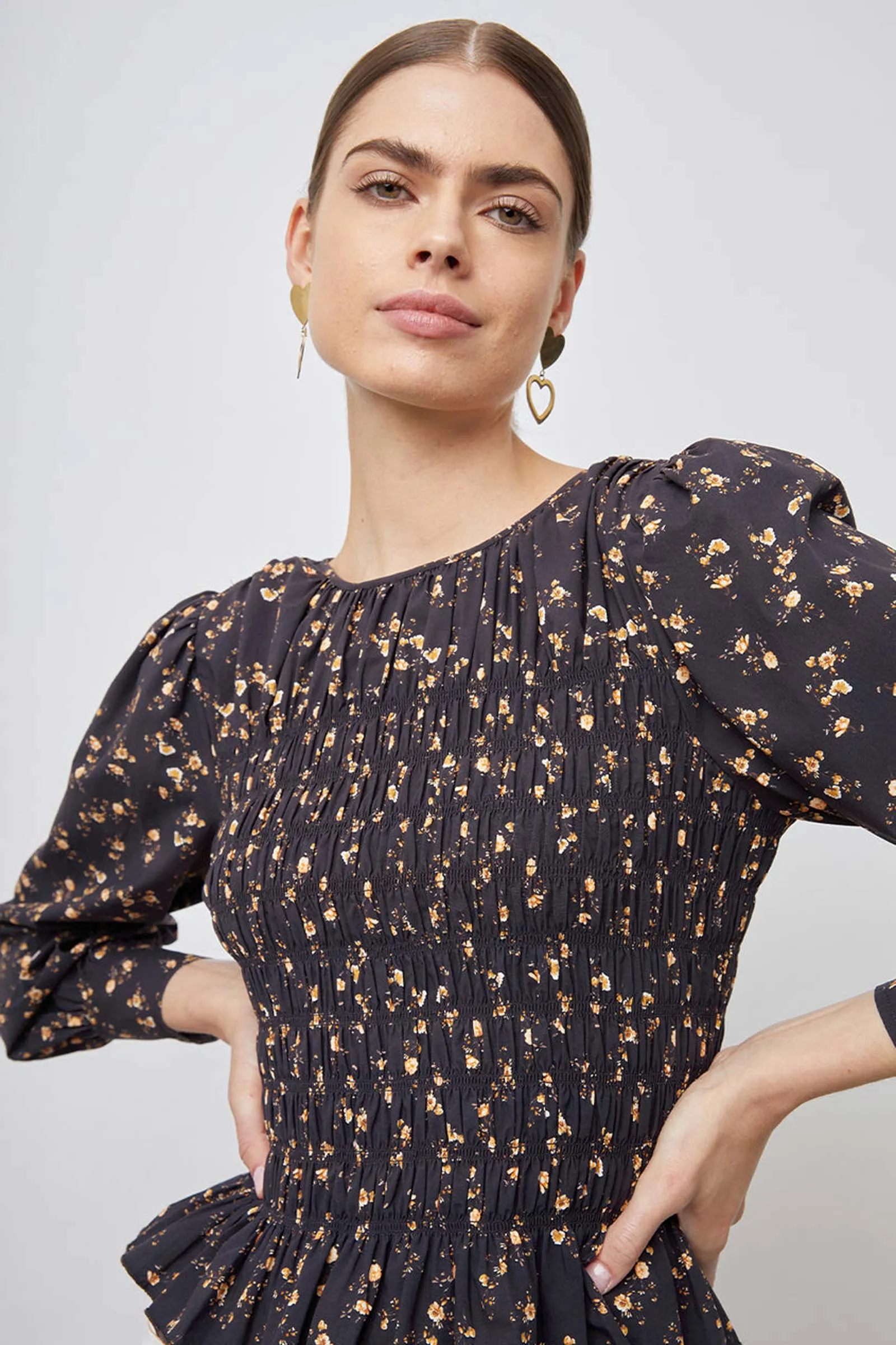 Tabi Floral-Print Cotton Top