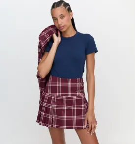 The Inola Skirt - Berry Wallace Plaid
