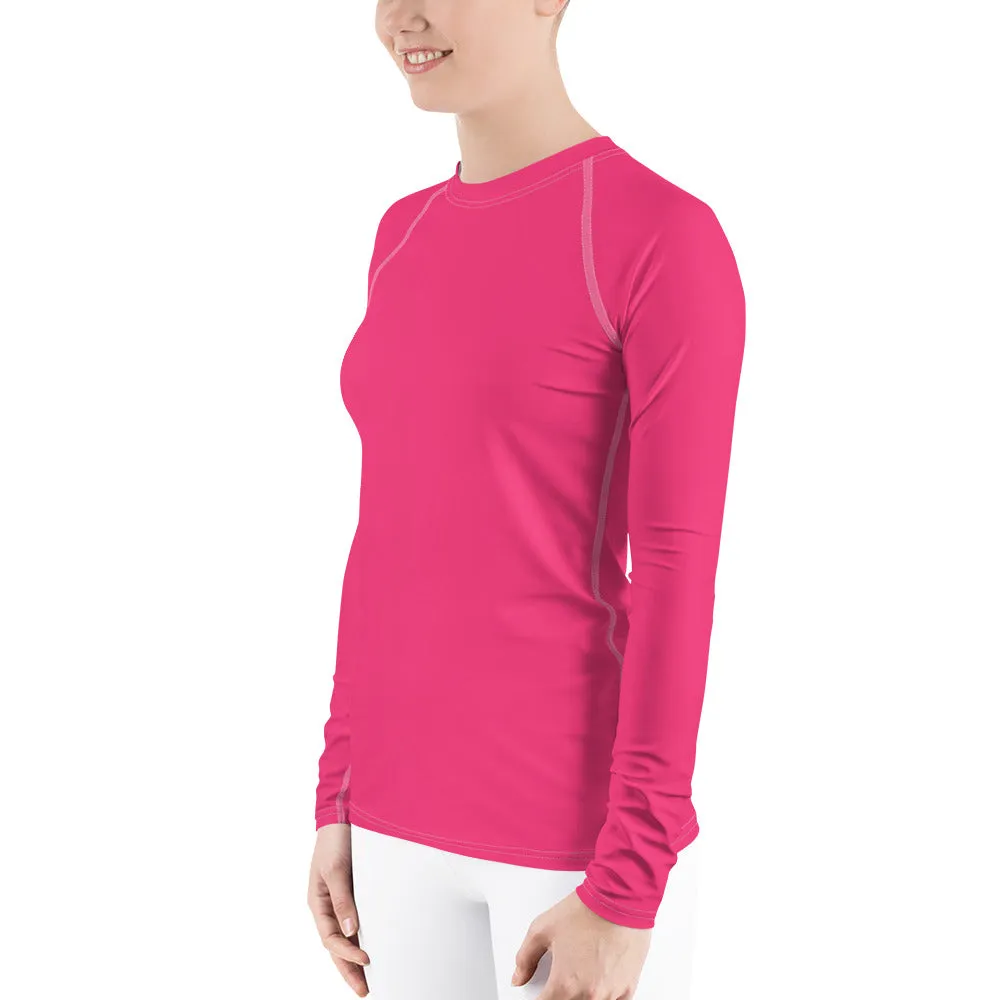 UPF 50 LONG SLEEVES RASH GUARD STRAWBERRY PINK