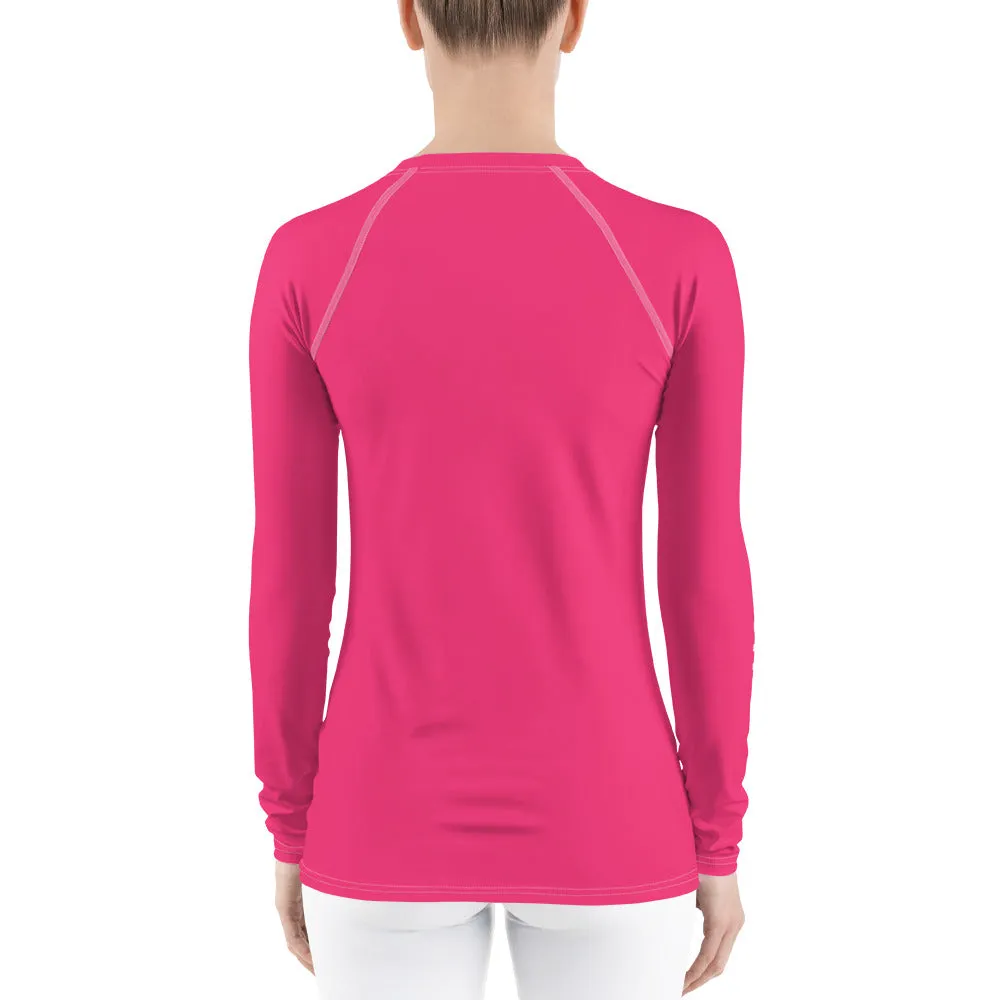 UPF 50 LONG SLEEVES RASH GUARD STRAWBERRY PINK