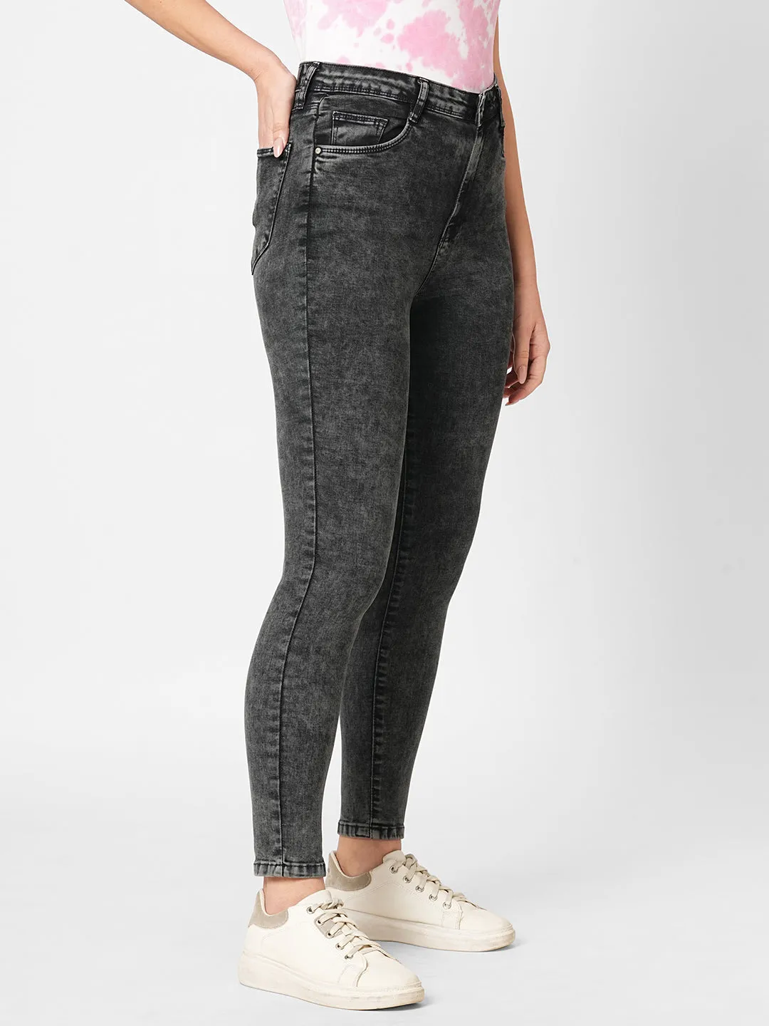 Women Sky High-Rise Skinny Fit Jeans