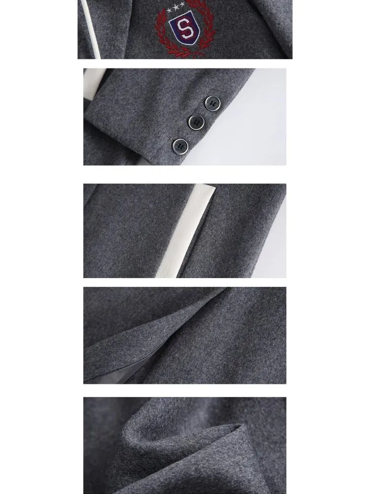 Wool coat with detachable hood【s0000004058】