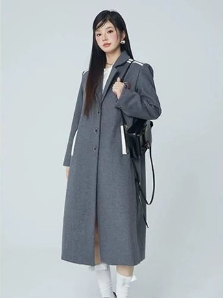 Wool coat with detachable hood【s0000004058】