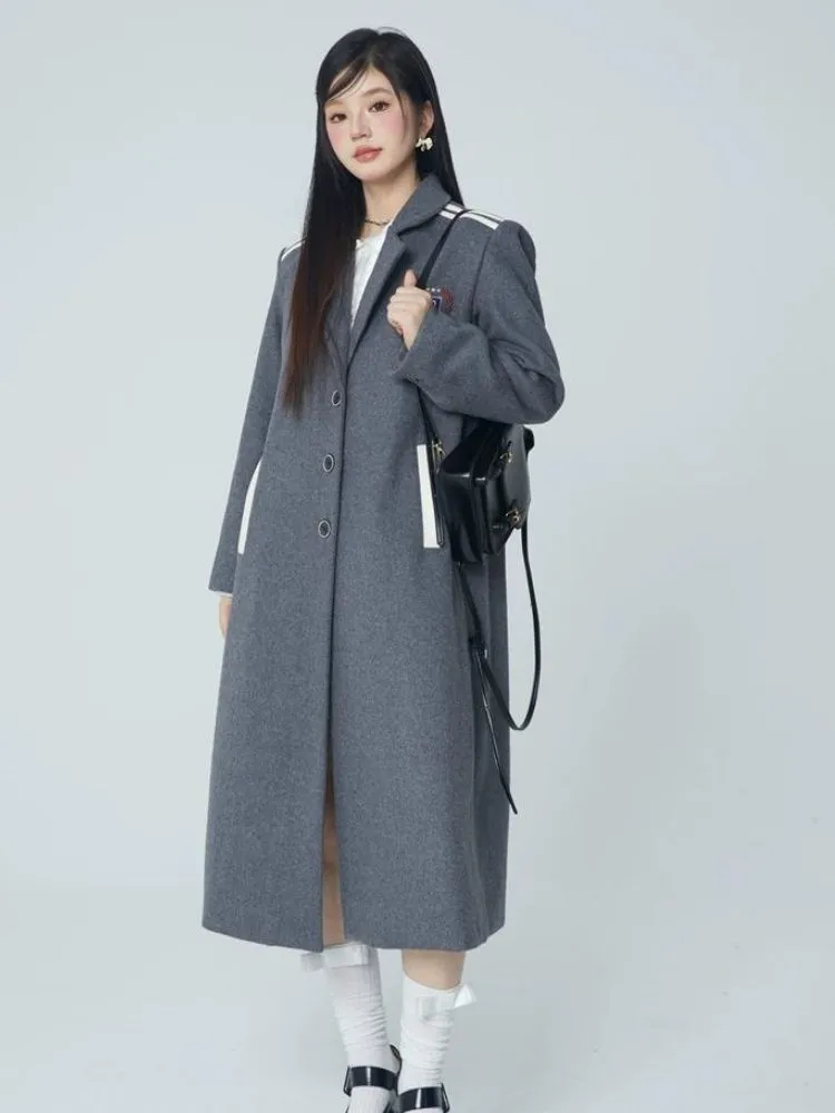 Wool coat with detachable hood【s0000004058】