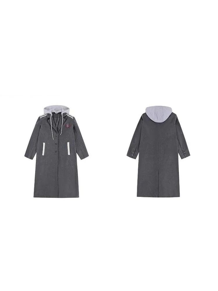 Wool coat with detachable hood【s0000004058】