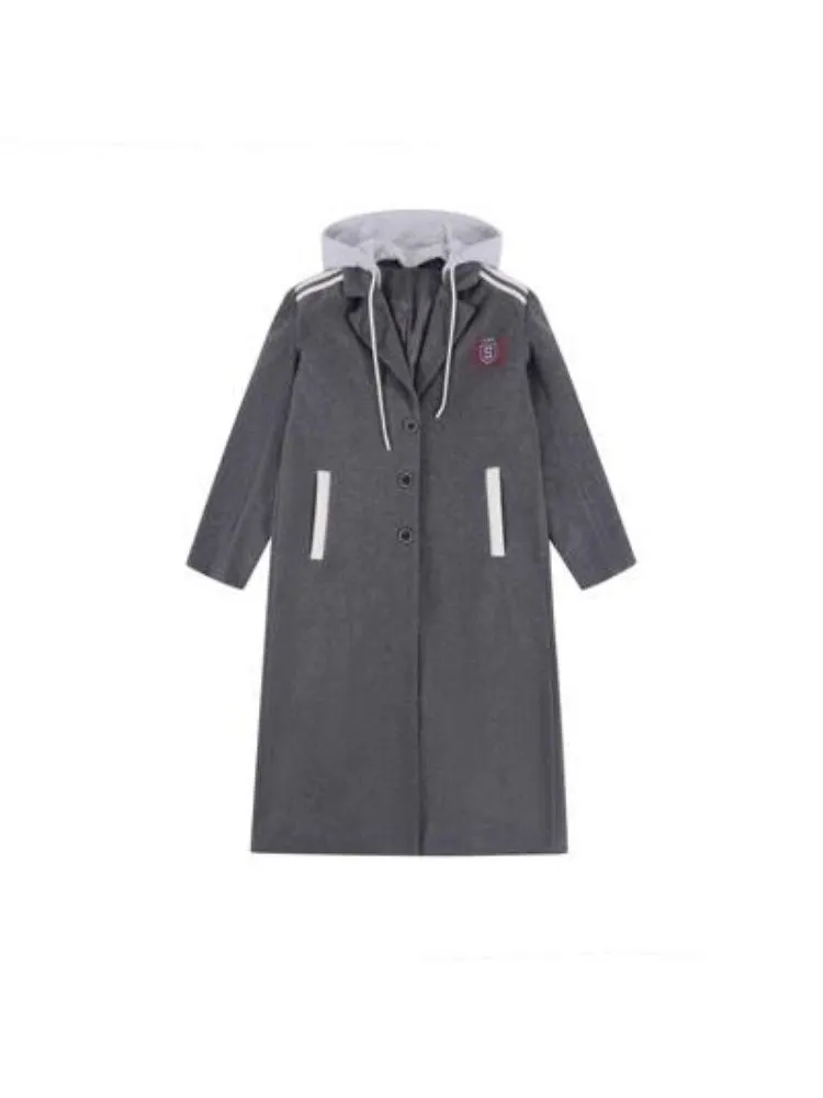 Wool coat with detachable hood【s0000004058】