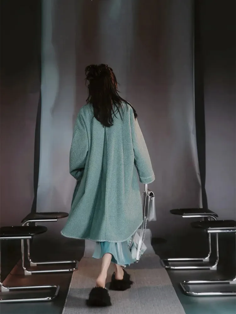 Wool Nichi Gradation Oversize Long-Coat【s0000004031】