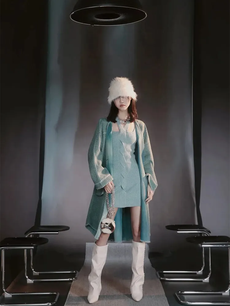 Wool Nichi Gradation Oversize Long-Coat【s0000004031】